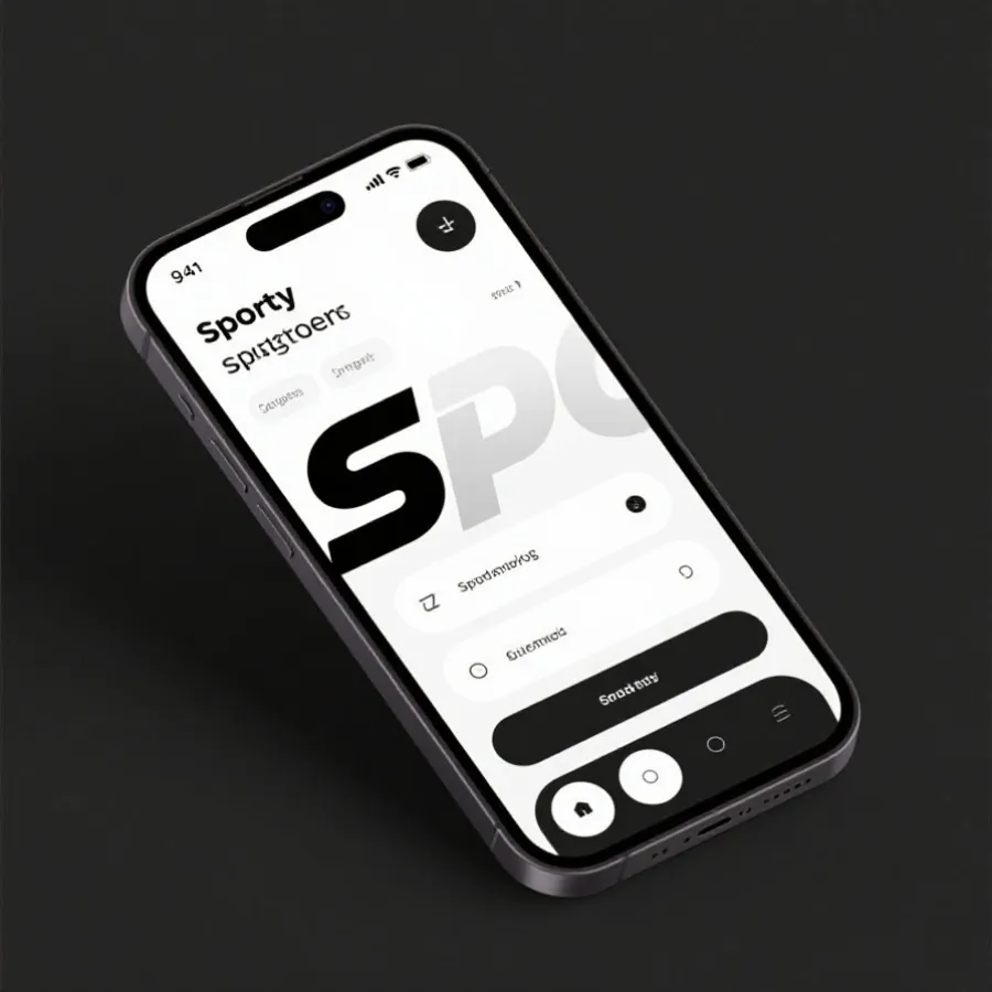 移动端应用界面示意