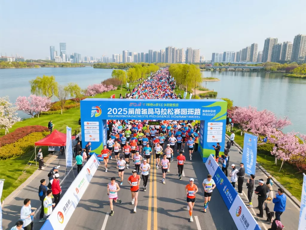 “2025宿迁马拉松盛大开跑”